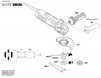 Bosch 3 601 G93 000 Gws 12-125 Angle Grinder 230 V / Eu Spare Parts